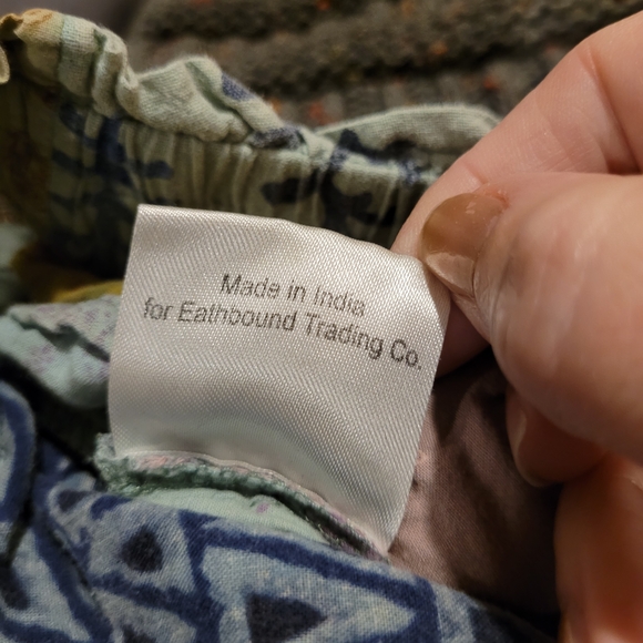 EARTHBOUND Women's Multicolor Patchwork Boho Shorts Size XL - Picture 5 of 5